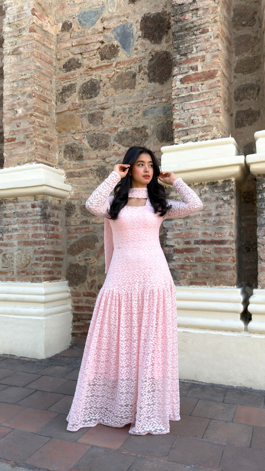 VESTIDO HEREDIA ROSADO