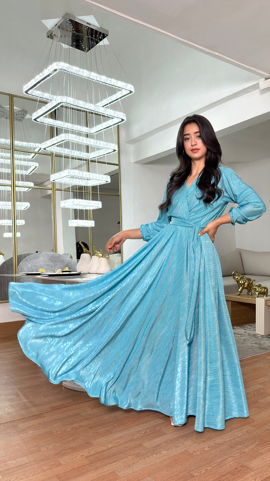 VESTIDO DARY METALIZADO